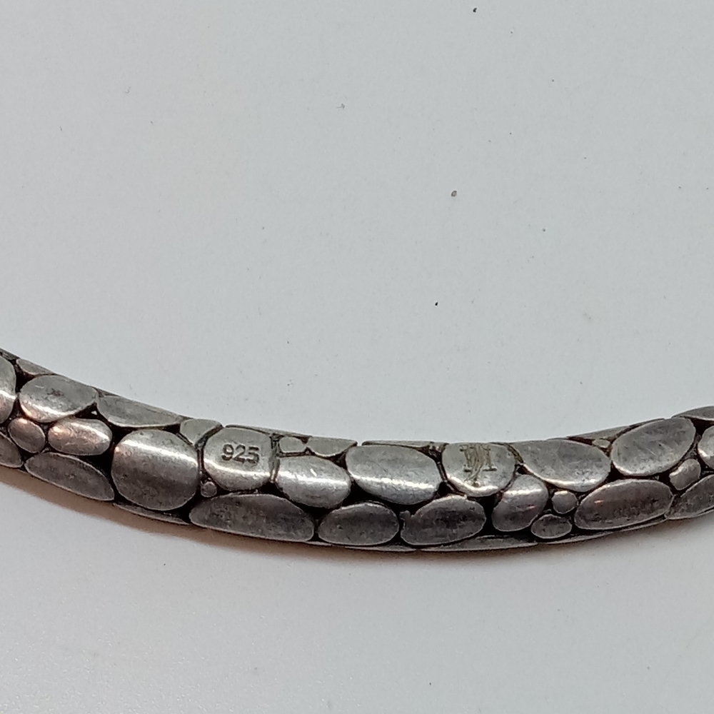 * John Hardy Kali pebble slide 925 sterling silver necklace 15.5" - Picture 3 of 5